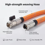 Garden Hose 100ft Non-Expanding, Burst-Proof Flexible Water Hose with Thickened TPE Core & Round Braided Polyester, Kink-Free & Lightweight for Yard and Camper. - Image 3