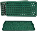 Vego garden Seedling Suite Products 10" x 20" 76 Cells Stackable Seed Starter Germination Tray with 3-in-1 Plant & Pop Board and 10" x 20" Bottom Watering Tray - Image 2