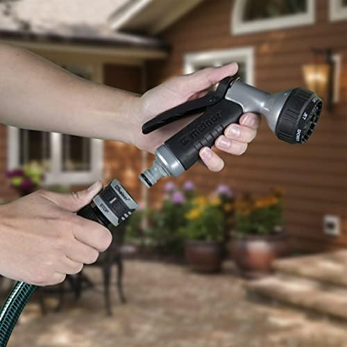 Melnor 65131AMZ Mini Oscillator Sprinkler Bundle, Black, Yellow & 65175AMZ 6 Piece Quick Connect Set Connector Bundle, Black, Blue - Image 6