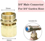 10Pcs Brass Garden Hose Quick Connector Drip Irrigation Fittings Repair Kit - Image 2