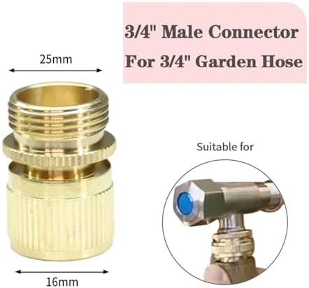 10Pcs Brass Garden Hose Quick Connector Drip Irrigation Fittings Repair Kit - Image 2