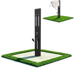 Retractable Garden Hose Reel Mounting Post with Adjustable Removable Hook by Unknown