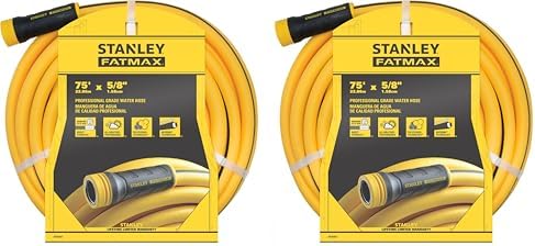 Stanley BDS6651 Fatmax Professional Grade Water Hose, 7ft' x 5/8" (Pack of 2) by Stanley+Garden