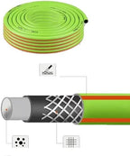 Portable 1/2 Inch Garden Hose Reel Cart With PVC Hose, ABS & Metal Frame, Adjustable Spray Nozzle For Lawn & Car Wash(Green,10m) - Image 4