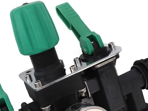 Tyenaza 4 Way Hose Manifold, Spigot Splitter Separate Switch Multifunction Easy Installation Anti Rust for Farm Garden with Pressure Gauge - Image 7