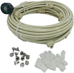 Pre- Assembled Misting System - Cools temperatures by up to 30 Degrees - Brass/Stainless Steel Misting Nozzles - for Patio, Pool and Play Areas (48 FT - 12 Nozzles) - Image 2