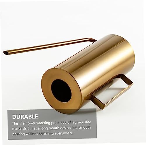Watering Can Stainless Steel Large Capacity Golden for Garden - Image 6