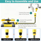 Drip Irrigation Kit Dust Suppression Misters for Lawn and Yard Sprinklers, Wide-Area Spray Coverage, Adjustable Outdoor Cooling Equipment(Pipe 22mm/0.9in,130m/426.4ft) - Image 7