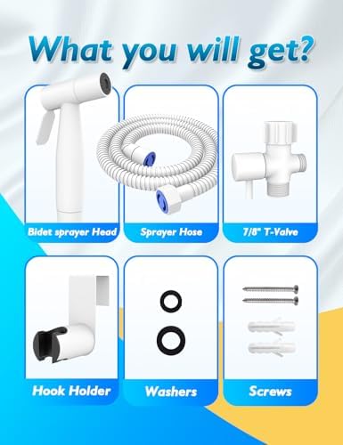 BRITULIF Bidet Sprayer for Toilet, Adjustable Pressure, Matte White - Image 4