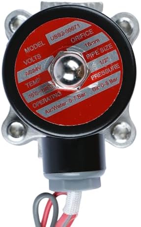 U.S. Solid 1/2" Stainless Steel Electric Solenoid Valve 24V AC N.C. VITON Water Air Fuel - Image 4
