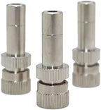 50 Pack Low Pressure Brass Misting Nozzles, Anti Drip Fogging Spray Head, Cleanable Water Mist Sprayers 6mm Mist Nozzle Dust Control(Size:Orifice 0.1mm,Color:Nickel Plated) - Image 5