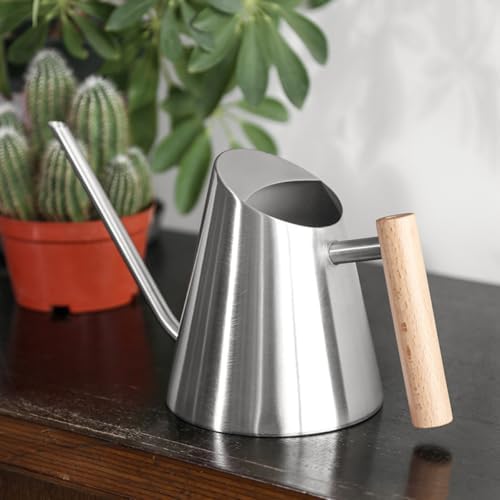 Operitacx Small Indoor Watering Can with Long Spout 900ml Metal Watering Pot for Succulent and Flower Plants for Indoor Gardening and Houseplants - Image 6