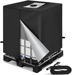 NEVERLAND Zipper IBC Tote Cover 275 Gallon 420D Waterproof Water Tank Cover by Professionalcoversellers