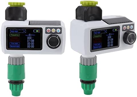 Solar Powered Sprinkler Timer with Rain Sensing and IP68 for Garden Irrigation — Automatic Self Inspection, Large Display - Image 3
