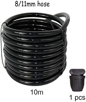 8/11mm Garden Watering Hose 3/8'' PVC Water Tubing, for Garden Drip Irrigation Tube with Black End Plug (Size : 10m) - Image 2