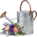 1 Gallon Galvanized Watering Can Outdoor, Large Garden Plant Watering Can by Unknown