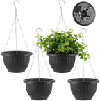 4 Pack Hanging Planters, 9.3 Inch Self Watering Pots for Indoor Plants by Unknown