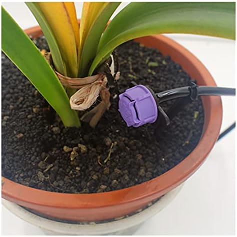 Xiaochen Sprinklers Watering Pipe Fittings 20 Pieces of Drip Irrigation Adjustable Dripper 1-120 Liters/Height 1/4 Inch Barb Connector Sprinkler Micro Accessory Connection 4/7 Mm IT144 - Image 3