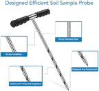 Tyenaza Soil Probe Rod, 17-32-48 Inch Stainless Steel Septic Tank Locator Tool Adjustable Ground Rod with T Handle for Locating Underground Pipes and Gopher Runs, Gardening - Image 5