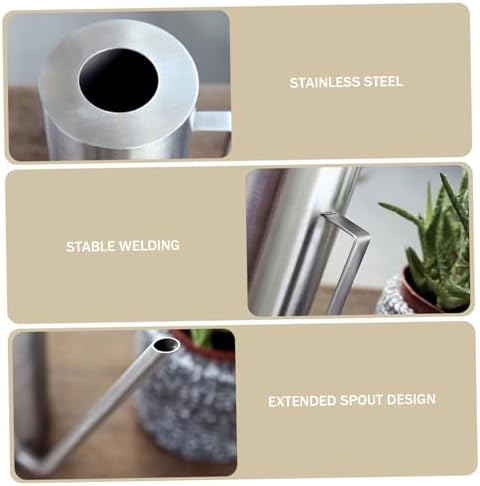 1.5L Stainless Steel Watering Can, Gold Long Spout Flower Jug for Table Bonsai - Image 5