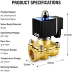 AC110V Brass Solenoid Float Valve, Automatic Water Level Control - Image 4