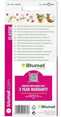 Blumat Classic Self-Water Stakes for Indoor Plants - 6 Pack w/o Adapters - Image 2