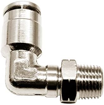 Beduan Brass BPL Push to Connect Air Fittings Elbow 1/2" Tube OD x 1/2" NPT Male 90° Degree Adapter (Pack of 5) - Image 5