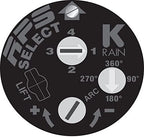 K Rain RPS Select 3/4" Gear Drive Rotor 5" Pop-Up | 25' - 46' Spray Distance, 4 Selectable Built-in Nozzles, 40° - 360° Arc Spray Pattern | Includes Adjustment Key (4 Pack) - Image 2