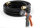 SPECILITE Garden Water Hose 25 ft x 3/4", Heavy Duty & Kink-less, Black by SPECILITE