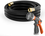 SPECILITE Garden Water Hose 25 ft x 3/4", Heavy Duty & Kink-less, Black by SPECILITE