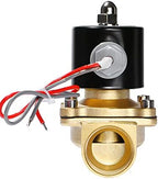 U.S. Solid 1" Brass Electric Solenoid Valve 24VAC Normally Closed VITON Air Non-potable Water Fuel - Image 7