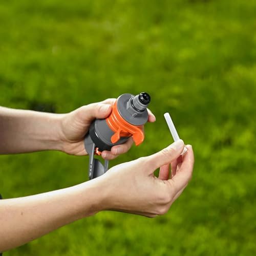 GARDENA 8144-20 Turbo Drive Sprinkler, Spike Type, Gray/Orange, Watering Up to 450 m² - Image 5