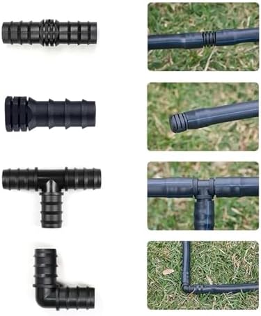 16mm 20mm 25mm PE Pipe Barb Connectors Tee Elbow Straight End Garden Water Drip Irrigation Hose Reducer Splitter Fitting(Straight,16MM-2 PIECES) - Image 7