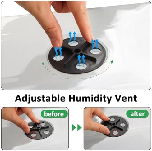 5 Pack 1020 Plant Tray with Tall Dome (7.3 inch), Plastic Flat Seed Starter Tray with Humidity Domes, Heavy Duty 1020 Trays with Lid, Durable Carrying Seedling Starting Tray for Planting (Black) - Image 4