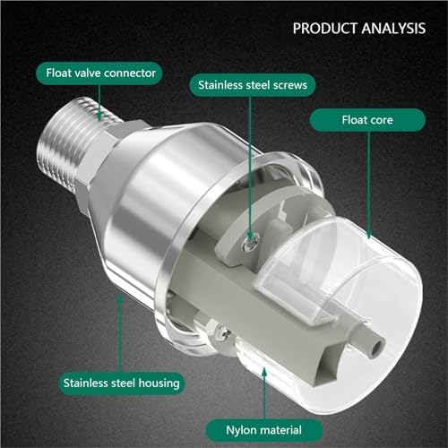 1/2 3/4 1Inch Ball Valve Automatic Water Level Control 304 Stainless Steel Auto Shut Off Float for Water Tank(1",Side Water Inlet) - Image 5