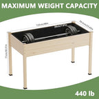 Raised Garden Bed with Legs, 48x24x30in Tall Wooden Elevated Planter Box with Liner for Flowers Vegetables Herbs, Outdoor Reinforced Large Raised Bed for Balcony/Patio/Backyard - Image 3