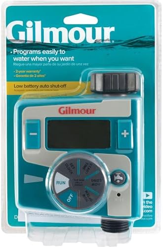 Gilmour Single Outlet Electronic Water Timer for Garden Hose, Irrigation Timer for Sprinklers and Drip Lines, Blue - Image 2
