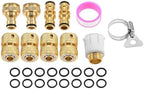 9 Pcs Brass Garden Hose Tap Quick Connector Pipe Fitting Kit for Outdoor Tap Connector Connecting Nozzles/Hoses/Pipes/sprinklers - Image 5