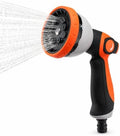 Garden Hose Nozzle Sprayer 10 Spray Patterns, Orange by Unknown