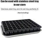 RooTrimmer 54 Cell Seed Starter Trays, 2.8" Deep Plug Tray Seedling for TD377 Nursery Tray, Super Thick Reusable Trays for Easy Transplantation (11.14inch ×14.6 inch, 5-Pack) - Image 4