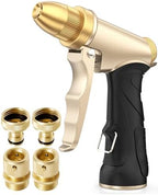 RAINPOINT Brass Garden Hose Nozzle & Quick Connect Kit, High-Pressure Sprayer Set by RainPoint