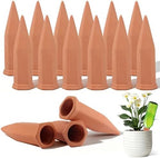 Tcamp 15 Pack Terracotta Watering Spikes, Plant Self Watering Devices by Tcamp