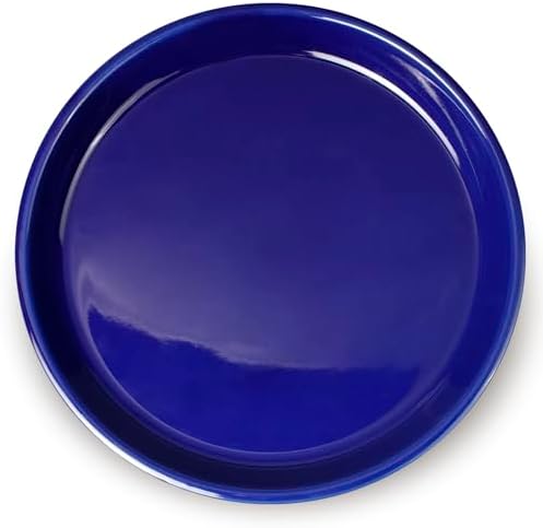 Plant Pot Saucer 12 inch - Ceramic Plant Saucers for Indoors Outdoors Plant Drip Tray for Pots Plant Dish to Catch Water Large Flower Pot Saucer for Water Drainage Blue by EPFamily