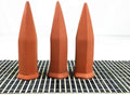 TEHAUX 4 Pcs Automatic Watering Spikes for Hanging Plants, Porcelain Orange by TEHAUX