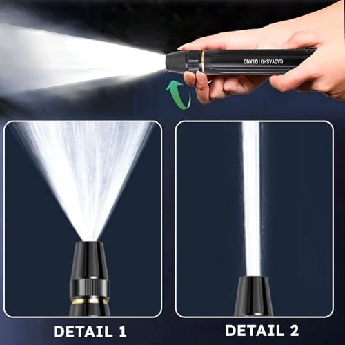 2026 Upgraded High Pressure Hose Nozzle, High Pressure Jet Sweeper Spray Nozzle with Leak-Proof Design, Adjustable Metal Garden Hose Sprayer for Car Wash, Lawn, Patio Cleaning (2 Pack) - Image 6