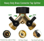 233FT Drip Irrigation System Kit with Quick-Connect System,33FT 1/2" Mainline & 200FT 1/4" Tubing,Brass Y-Type Splitter,Adjustable Nozzle Types.Garden Efficient Sprinkler System Kit - Image 3
