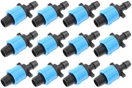 50Pcs Drip Tape Connector Irrigation Tubing Fittings Twist Locks 1/2" Barb for 5/8" Sprinkler Fits Garden Flower Beds - Image 5