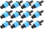 50Pcs Drip Tape Connector Irrigation Tubing Fittings Twist Locks 1/2" Barb for 5/8" Sprinkler Fits Garden Flower Beds - Image 5