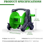 Flexible Hose Reel Car Washing Hose Storage Rack, Wall Mounted Garden Hose Reel, Vegetable Irrigation Hose Cart, Car Washing Tools (Hose Reel+2m Inlet Pipe) - Image 7