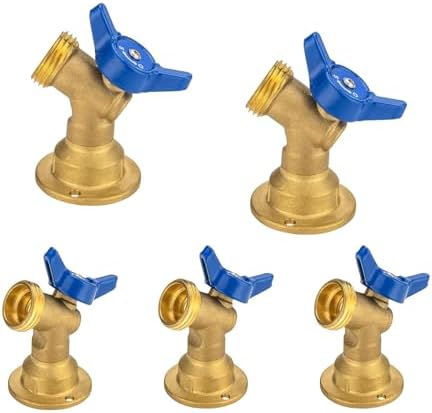 5Pack Seelink 3/4" FIP x 3/4" MHT Hose Bibb Valve by Seelink